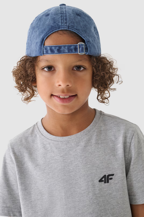 Футболка для хлопчиків Smooth Cotton Grey 4F 4FJWMM00TTSHM1626-25S