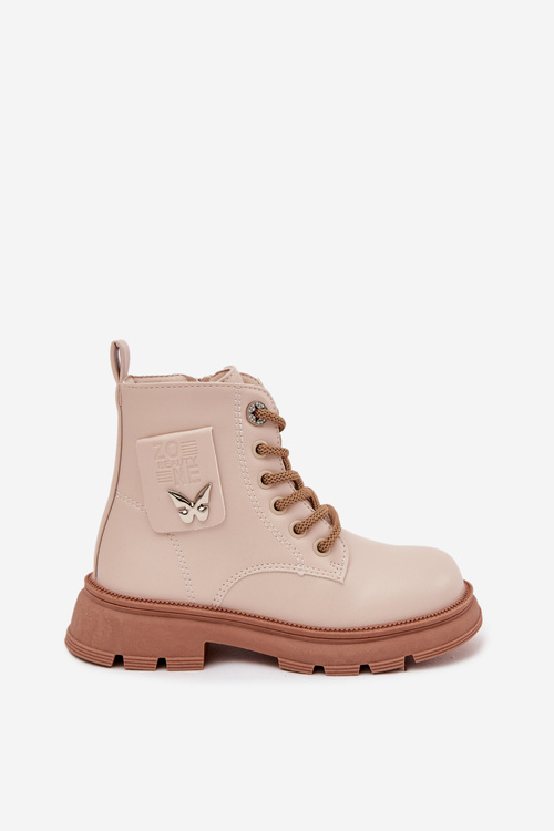 Теплі Дитячі Чоботи З Блискавкою Бежеві Alverina