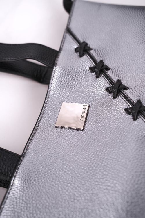 Велика жіноча сумка-шоппер MONNARI BAG0840-022 Срібло