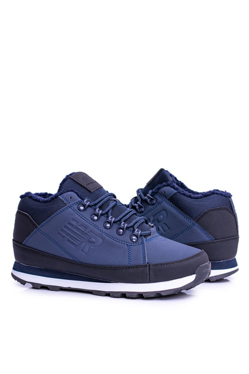 Чоловічі утеплені трекінгові черевики темно-сині Newlans2