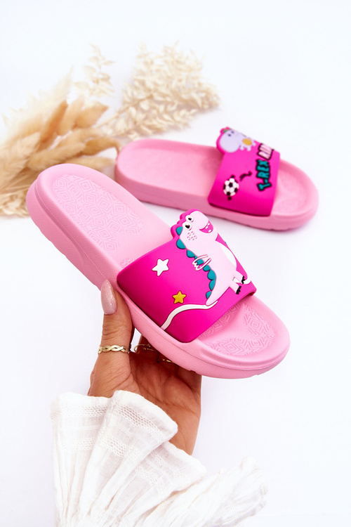 Дитячі гірки Динозавр T-Rex Slides Pink Bernis