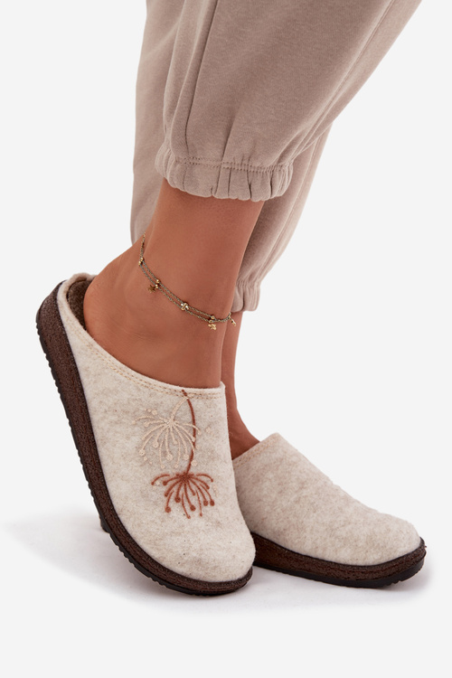 Жіноче домашнє взуття тапочки Inblu NL000011 Бежеві