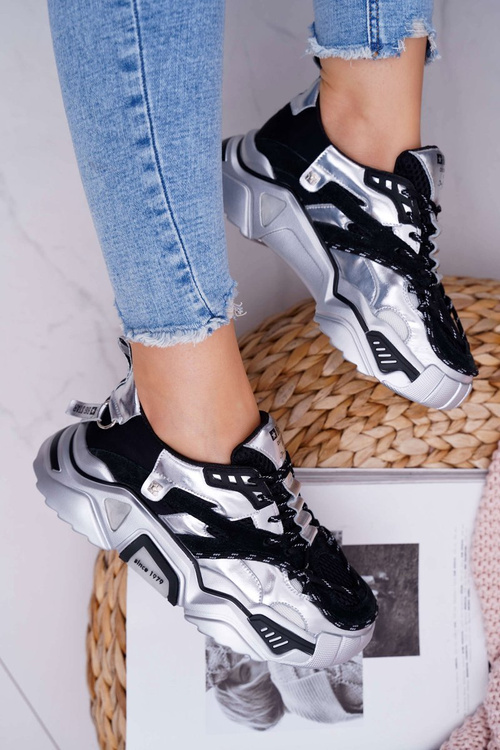 Жіноче спортивне взуття Big Star by Daniel Lopez Black Silver FF274A527