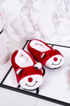 Дитячі різдвяні тапочки з оленями1 Red Xmas
