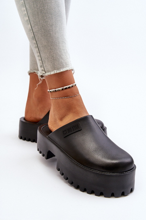 Жіночі шорти на масивній підошві Big Star NN274014 Чорні