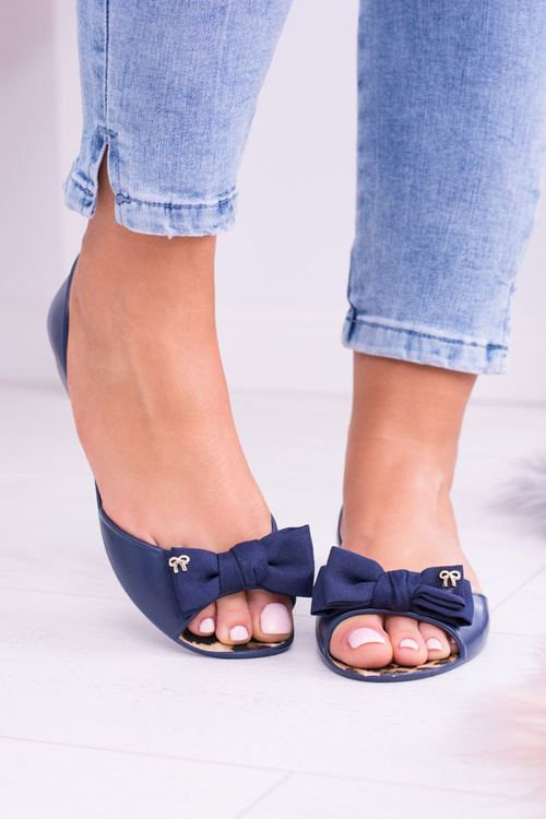 Темно-сині гумові жіночі балетки Cocard Victoria