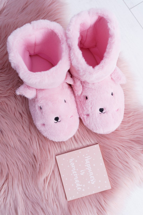 Чоботи SOXO Warm Home Pink Boots Papa Bunnies 97308