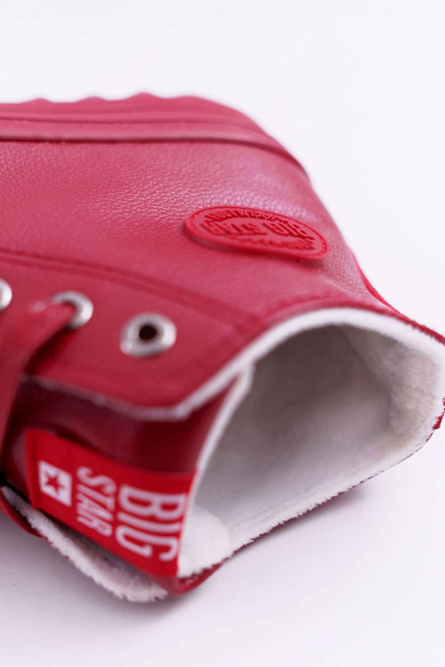 Жіночі високі кросівки Big Star з підігрівом червоні EE274112