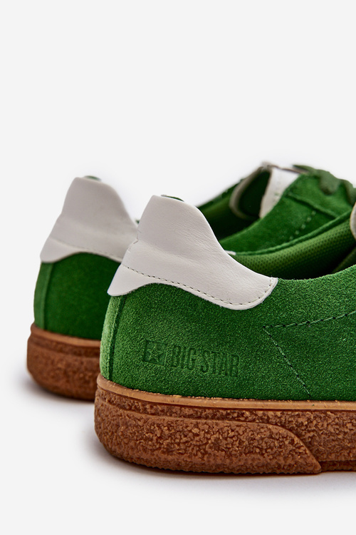 Чоловічі замшеві кросівки Big Star NN174188 Зелені