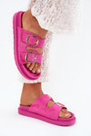 Жіночі Сандалі На Платформі З Золотими Пряжками Фуксія Verena