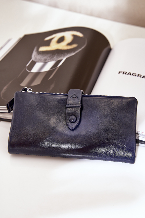 Жіночий Гаманець З Еко Шкіри Темно-Синій Irinda