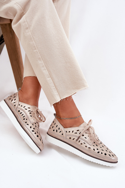 Жіноче Шкіряне Взуття S.Barski LR51-611 Золоті