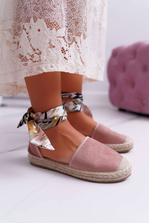 Жіночі еспадрільї стрічкою Pink Mila