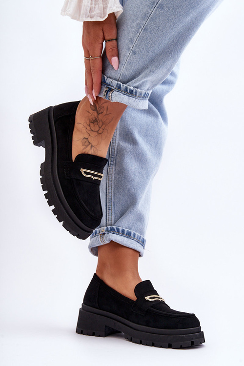 Жіночі замшеві сліпони чорні Pure Love