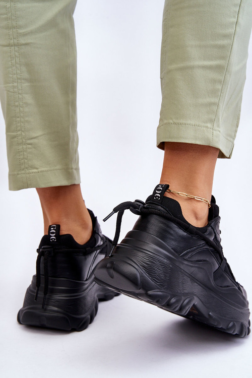 Спортивне взуття на масивній платформі GOE LL2N4030 Чорний