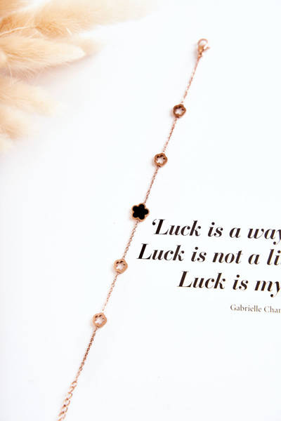 Жіночий знаменитий браслет з конюшини з рожевого золота