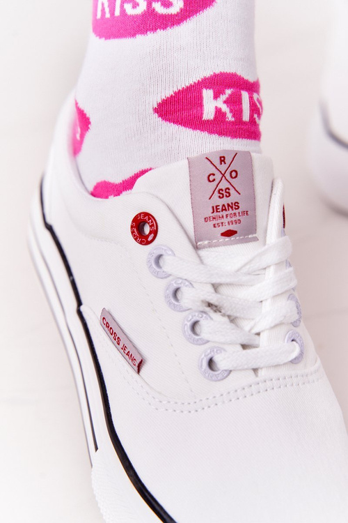 Жіночі кросівки на платформі CROSS JEANS FF2R4001C білі