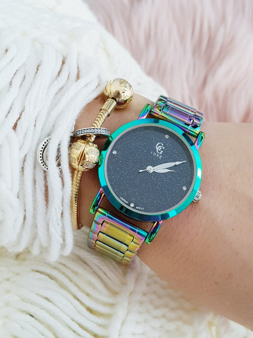 Жіночий годинник Yves Petrol Multicolor