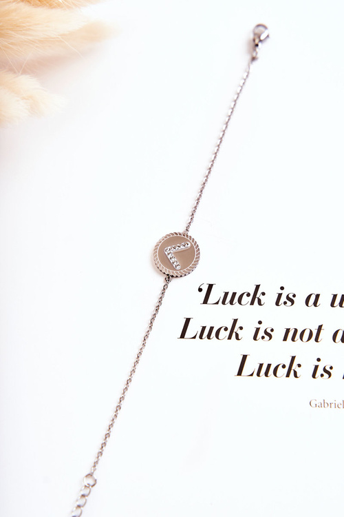 Жіночий знаменитий браслет з орнаментом і срібним фіанітом