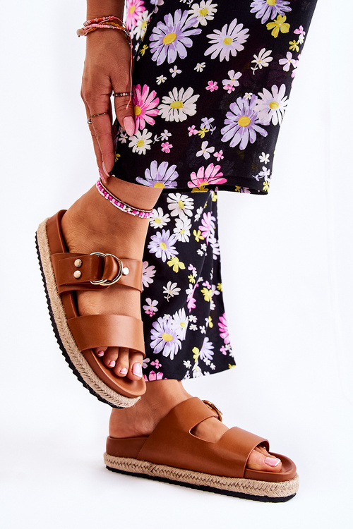 Модні жіночі бежеві тапочки Penelope