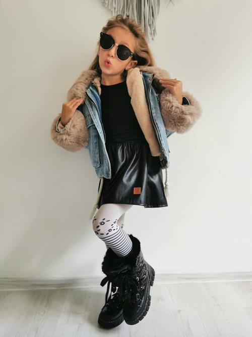 Дитячі зимові черевики теплі чорні Turismo