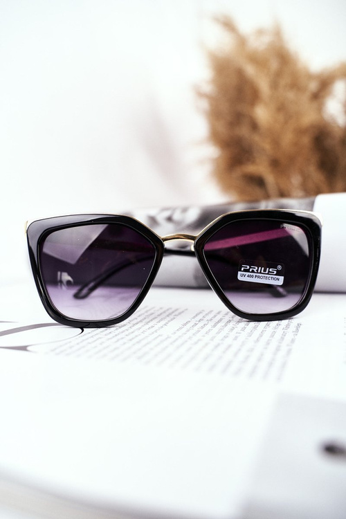 Жіночі сонцезахисні окуляри Gold Prius PR-V07 Black Gradient