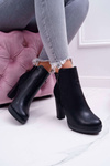 Жіночі чоботи на шпильці Black Malma