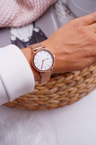 Жіночий годинник Giorgio & Dario Mesh Pink Gold Oreno