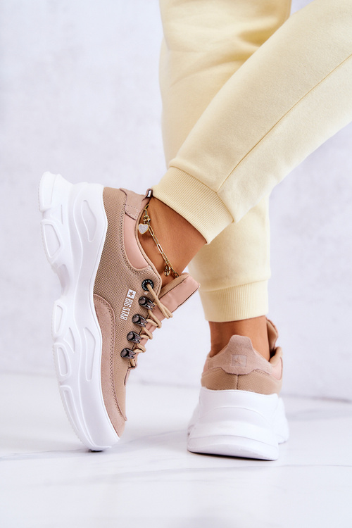 Жіноче спортивне взуття Кросівки Big Star JJ274A222 Бежеві