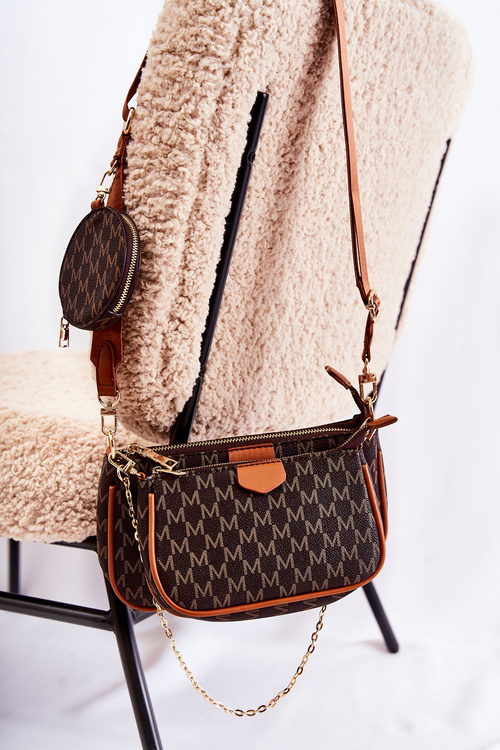 Жіноча сумка 3в1 коричнева Bormea