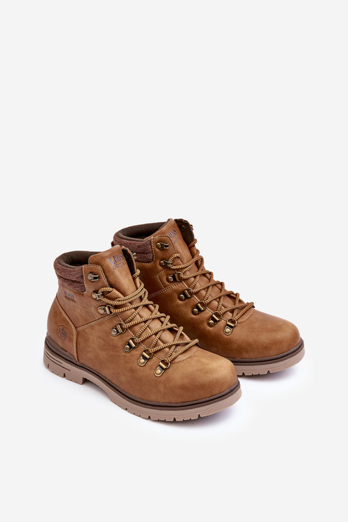 Чоловічі шкіряні трекінгові черевики коричневого кольору Trivilla