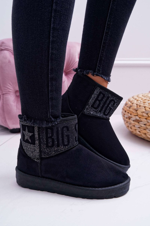 Жіночі зимові черевики утеплені Black Big Star EE274260