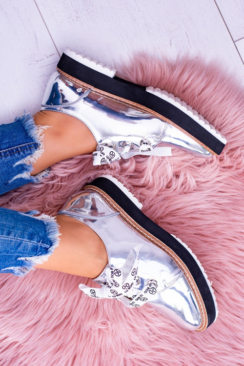 Жіночі напівчоботи Moonlight із дзеркальним сріблом Lu Boo