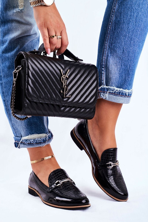 Жіноче взуття Maciejka Lacquered Loafers Black 4099A-01/00-1