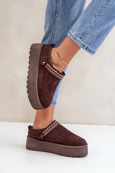 Снігоступи З Декоративною Вишивкою Шоколадні Selithria