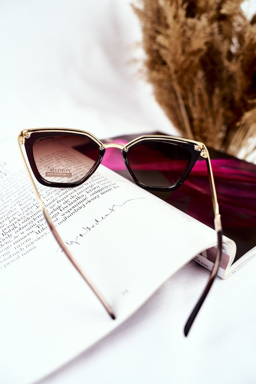 Жіночі сонцезахисні окуляри Gold Prius PR-V07 Brown Gradient