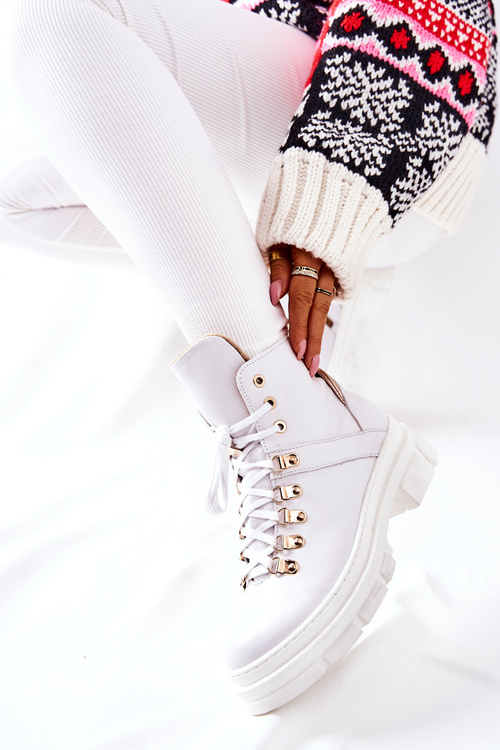 Чоботи шкіряні утеплені White Brescia