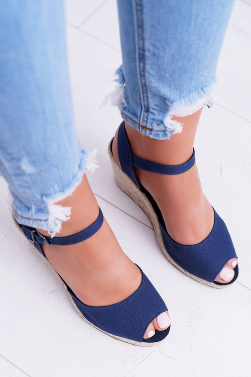 Жіночі плетені босоніжки Anchor Big Star Navy Blue DD274A212