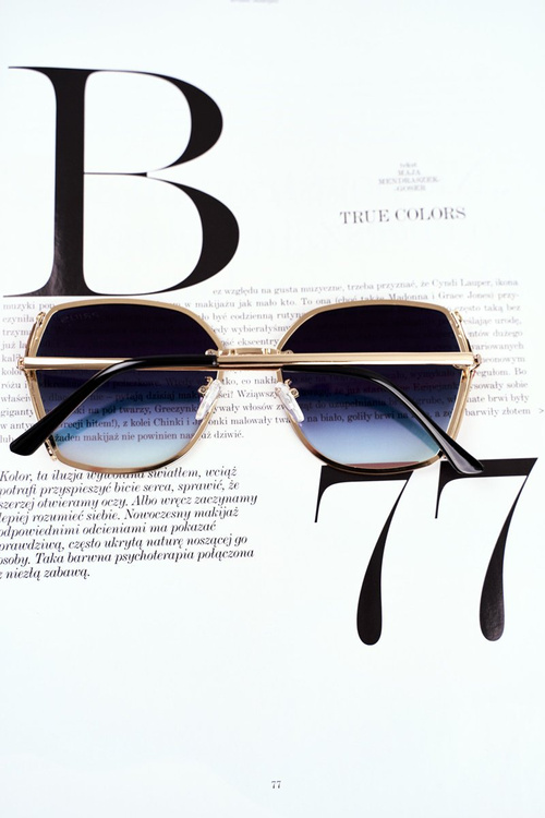 Жіночі сонцезахисні окуляри Prius PRE-38 Gold Pink Mirror Glitter