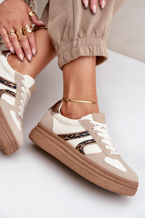 Жіночі Кросівки На Платформі Бежеві Lesida