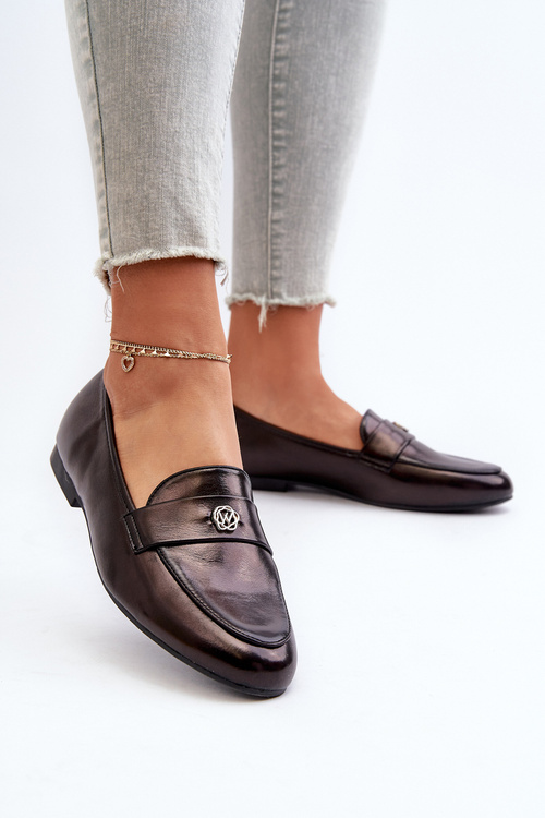 Жіночі лофери на плоскій підошві бежеві Sylvaine