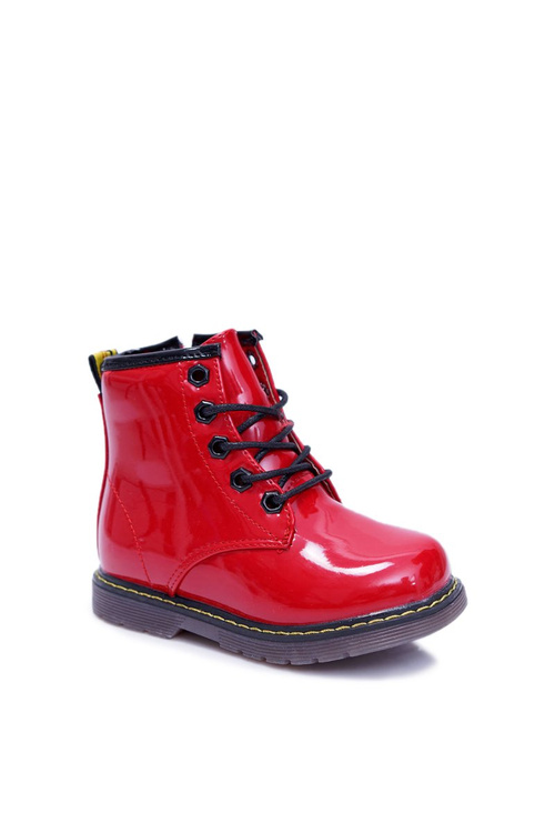Чоботи дитячі на флісовій підкладці Trappers Laced Red Debi