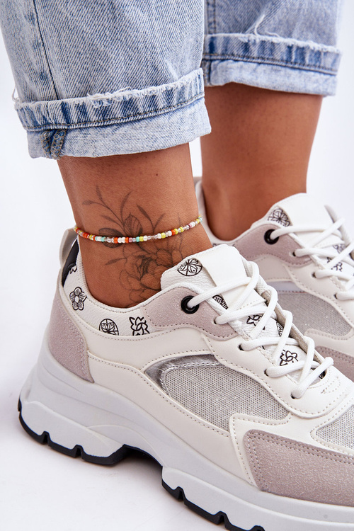 Спортивне взуття на платформі білий Escape