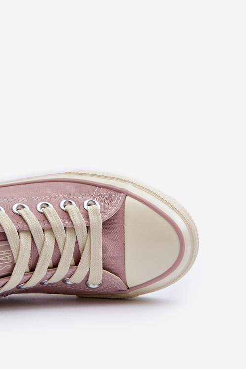 Низькі жіночі кросівки Big Star NN274270 Рожеві