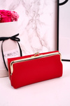 Великий жіночий гаманець на гачку MILANO червоний