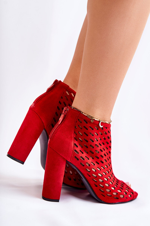Ажурні замшеві чоботи Red Jenissa