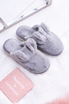 Жіночі тапочки Кролики з вушками сірі Alabama