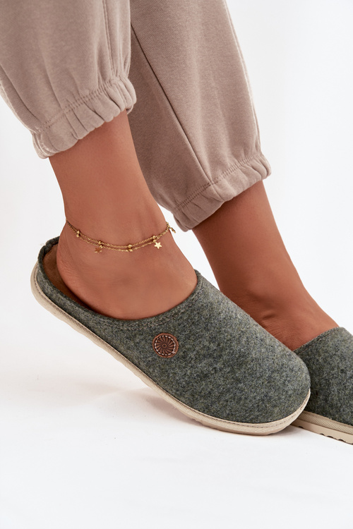 Домашнє взуття жіночі тапочки Inblu CS000047 зелені