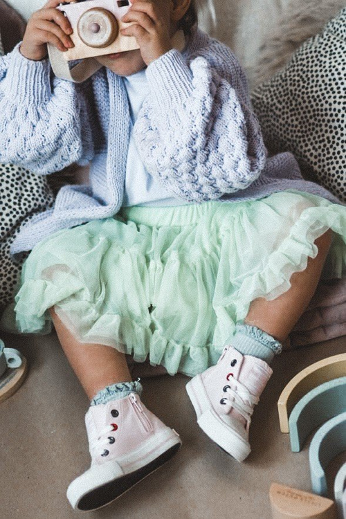 Високі дитячі кросівки на блискавці BIG STAR HH374087 Рожеві