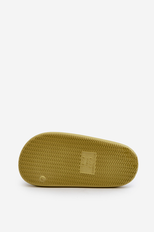 Дитячі легкі тапочки з зеленим ведмедиком Lindeheta